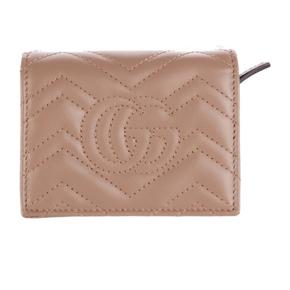 GUCCI- Beige Marmont Double G Logo Wallet - NWT all inclusion 💝 - Picture 2 of 6